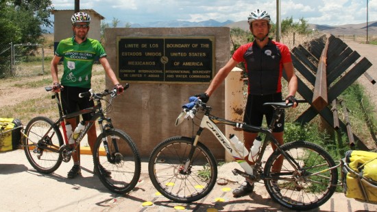 Marco and Simon at the Mexican Border